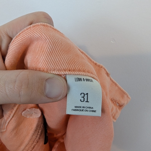Urban Outfitters BDG Low A-Wide Orange Jeans, Sz 31 - Picture 6 of 8